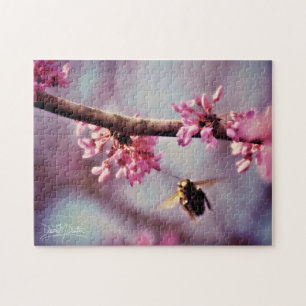 Puzzle Abeille en rose