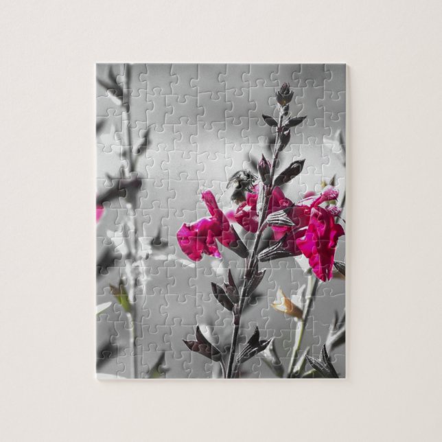 Puzzle Abeille noire et blanche (Vertical)