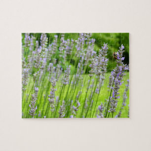 Puzzle Abeille sur Lavender Summer Floral