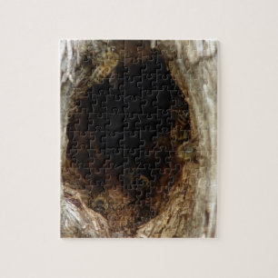 Puzzle Abeilles de miel sauvage dans un arbre creux