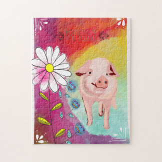 Puzzle abondant d'animal d'esprit de porc