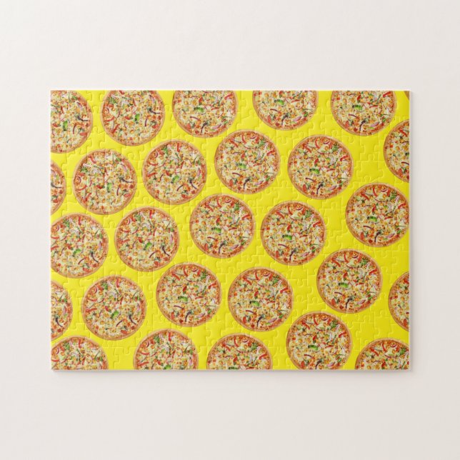Puzzle Abstract Food art, Pizza (Horizontal)