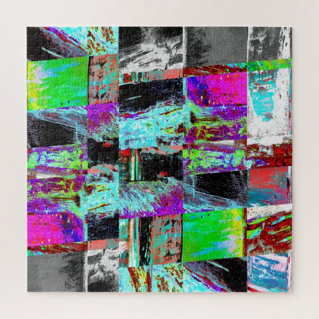 Puzzle – Abstract Grid (Vertical)