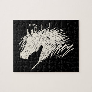Puzzle Abstract Horse Head art