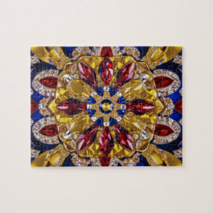 Puzzle abstract modern Design Colombia Colours