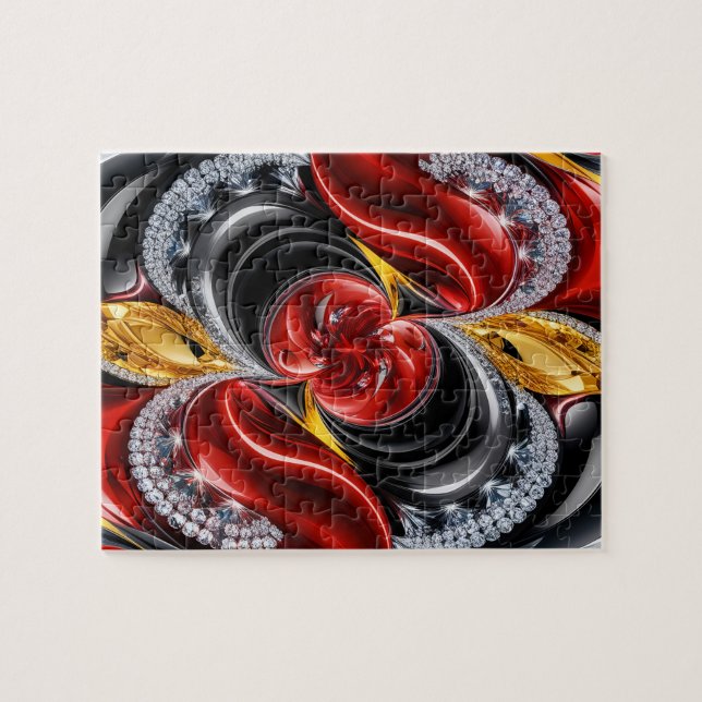 Puzzle abstract modern Design German Colours (Horizontal)