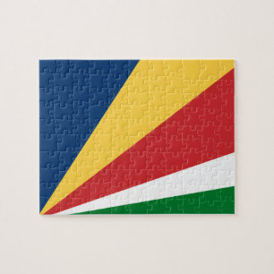 Puzzle abstract modern Design Seychelles Colours