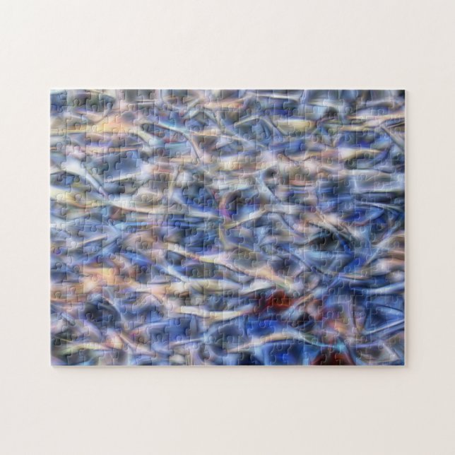 Puzzle Abstrait Art coloré flou Motif créatif (Horizontal)