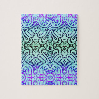 Puzzle - Abstrait aux couleurs froides