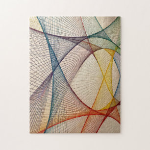 Puzzle Abstrait géométrique - Amusant coloré