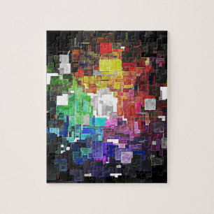Puzzle Abstrait géométrique spectral