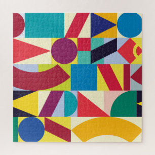 Puzzle Abstrait géométrique : Vintage Motif sans fil.