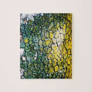 Puzzle Abstrait jaune et vert