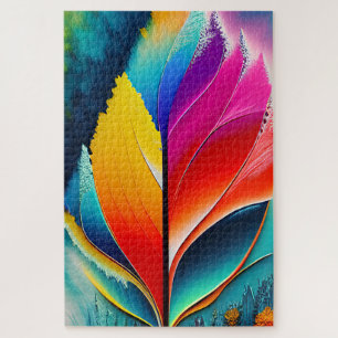 Puzzle Abstrait Laisser aquarelle peinture