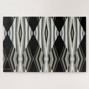 Puzzle Abstrait noir et blanc