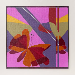 Puzzle Abstrait papillonné - Ken Gage Art