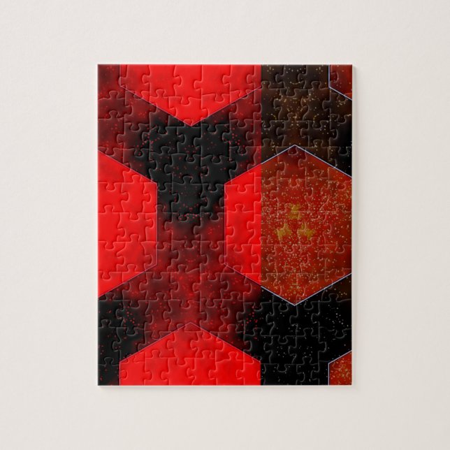 Puzzle Abstrait rouge (Vertical)