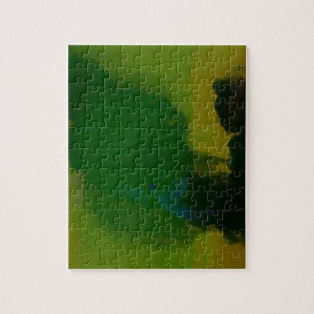 Puzzle Abstrait vert créatif (Vertical)