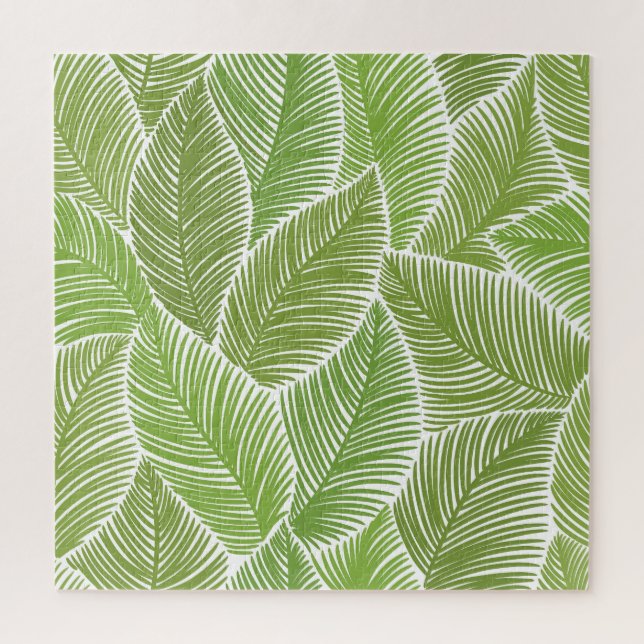 Puzzle Abstrait vert fleuri, arrière - plan sans soudure. (Vertical)