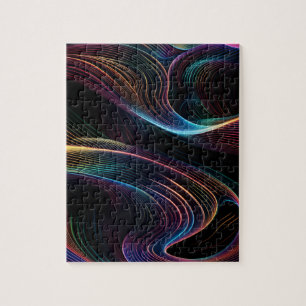 Puzzle abstrait vibrant