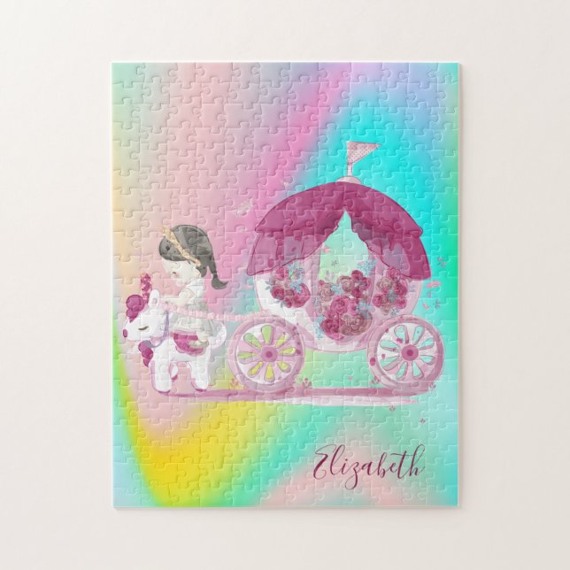 Puzzle Abstraite Ombre Colorful Cariage Princess (Vertical)