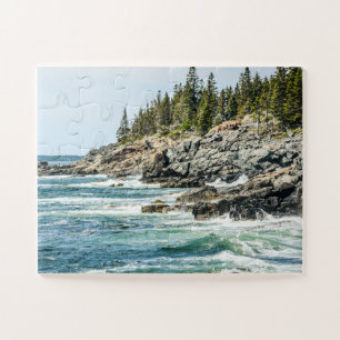 Puzzle Acadia Maine Ocean Waves surdimensionné