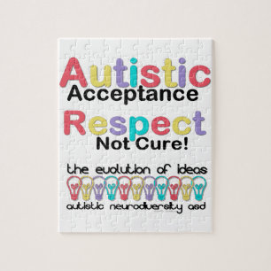 Puzzle Acceptation de l'autisme, respect, pas de remède