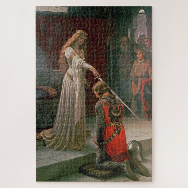 Puzzle Accolade (par Edmond Blair Leighton) (Vertical)