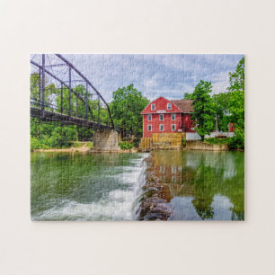 Puzzle Across War Eagle Creek Waterfall