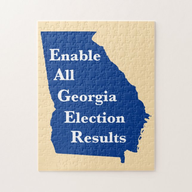 Puzzle Activer tous les résultats des élections en Géorgi (Vertical)