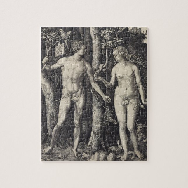 Puzzle Adam et gravure d'Ève par Albrecht Durer (Vertical)
