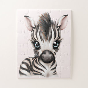 Puzzle adorable bébé Zebra