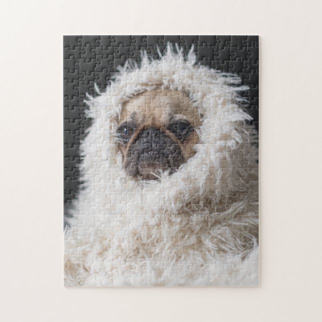 Puzzle adorable Carlin chiot chien mignon (Vertical)