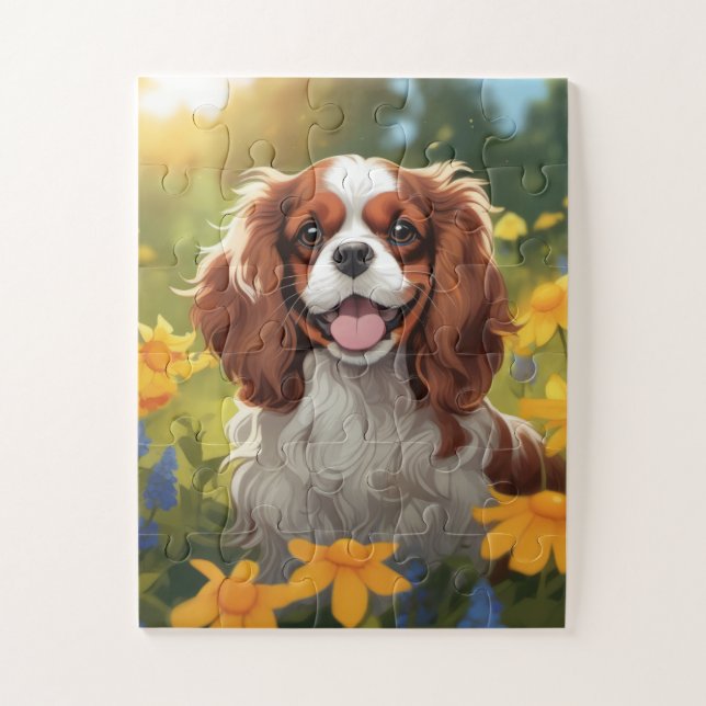 Puzzle Adorable Cavalier King Charles Spaniel (Vertical)