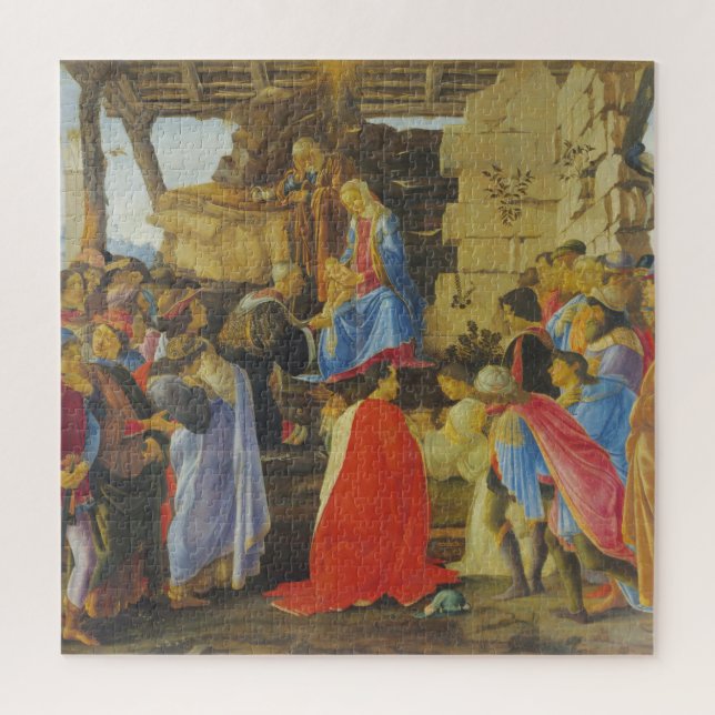 Puzzle Adoration des Mages par Sandro Botticelli 1475 (Vertical)