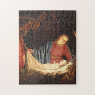 Puzzle Adoration of the Shepherds - Honthorst
