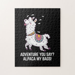 Puzzle Adventure You Say Alpaca Mes sacs Drôle Animal