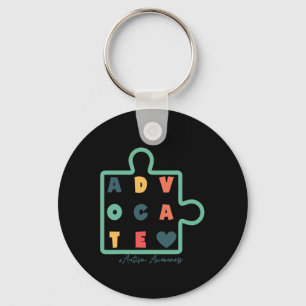 Puzzle Advocate Autism Awareness Autism Support Keychain