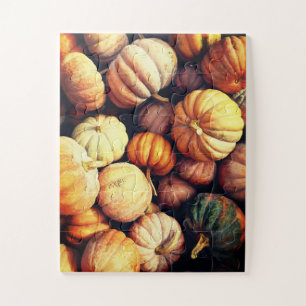 Puzzle Affichage décoratif Citrouille coloré Thanksgiving