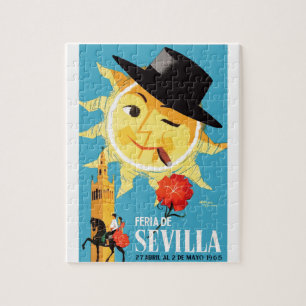 Puzzle Affiche 1965 juste de Séville Espagne avril