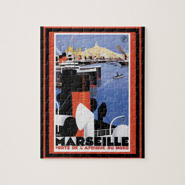 Puzzle Affiche 60 de Vintage voyage (Vertical)