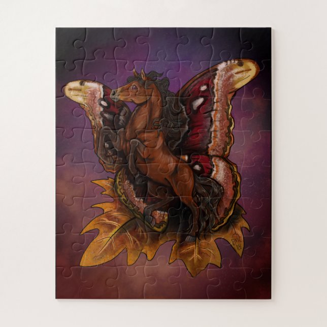 Puzzle Affiche Atlas Moth Fairy Horse (Vertical)