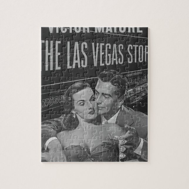 Puzzle Affiche de B&W Las Vegas (Vertical)