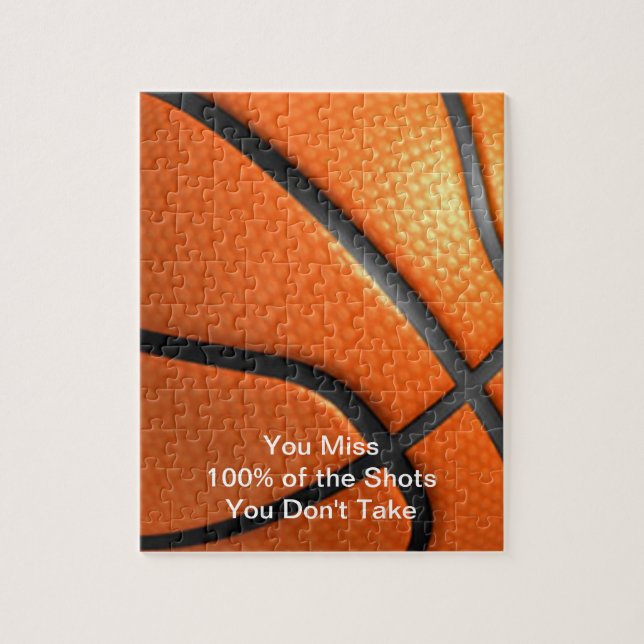 Puzzle Affiche de basket-ball Célèbre Motivational Quote (Vertical)