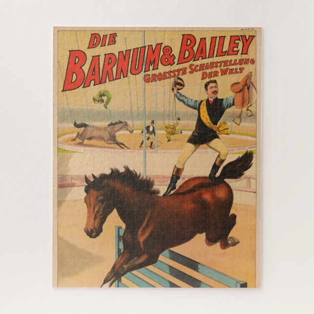 Puzzle Affiche De Cirque Allemande D'Un Homme Se Trouvant (Vertical)