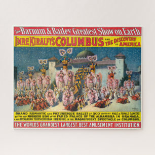 Puzzle Affiche De Cirque Des Danseurs Avant Le Roi Maure