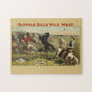 Puzzle Affiche de cow-boy de l'Ouest sauvage de Buffalo B