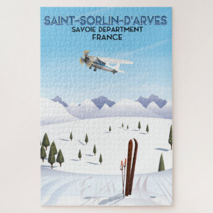 Puzzle Affiche de ski Saint-Sorlin d'Arves France