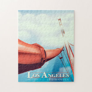 Puzzle Affiche de vacances de Los Angeles "ville des Ange