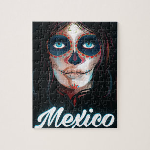 Puzzle Affiche de vacances Jour des Morts au Mexique